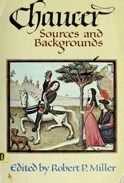 Cover of: Chaucer: sources and backgrounds