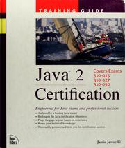 Cover of: Java 2 certification training guide