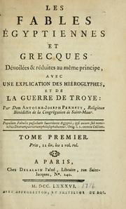 Cover of: Les fables égyptiennes et grecques by Antoine-Joseph Pernety