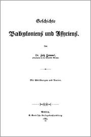 Cover of: Geschichte Babyloniens und Assyriens