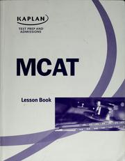 Cover of: MCAT lesson book