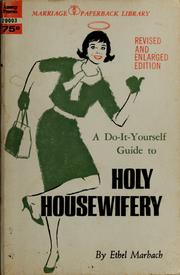 Cover of: Holy housewifery by Ethel Marbach