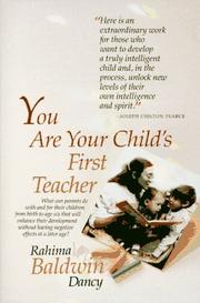 Cover of: You are your child's first teacher