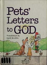 Cover of: Pets' letters to God