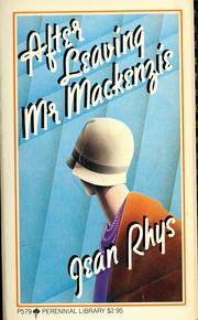 Cover of: After leaving Mr. Mackenzie / Jean Rhys