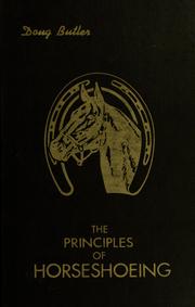 Cover of: The principles of horseshoeing