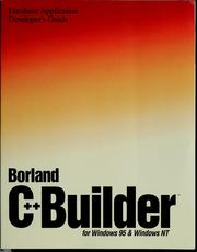 Cover of: Borland C++ Builder 3 for Windows 95 and Windows NT: developer's guide