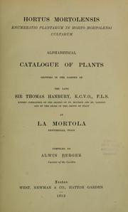 Cover of: Hortus Mortolensis by Giardino Botanico Hanbury (Mortola, Italy)