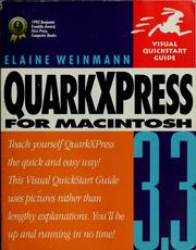 QuarkXPress 3.3 for Macintosh by Elaine Weinmann