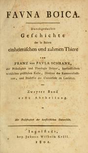 Cover of: Fauna boica by Franz von Paula Schrank