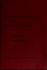 Cover of: French and English drama of the seventeenth century