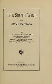 Cover of: The south wind, and other sermons