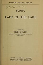 Cover of: Scott's Lady of the Lake. by Sir Walter Scott