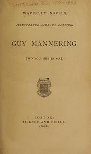 Cover of: Guy Mannering by Sir Walter Scott