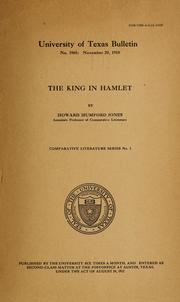 Cover of: The king in Hamlet. by Howard Mumford Jones