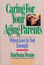 Cover of: Caring for your aging parents