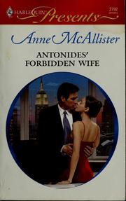 Cover of: Antonides' forbidden wife