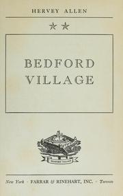Cover of: Bedford village.