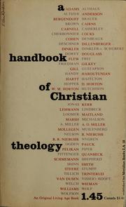 Cover of: A Handbook of Christian theology by Marvin Halverson
