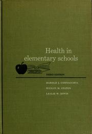 Cover of: Health in elementary schools