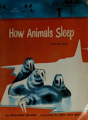Cover of: How animals sleep: a time for sleep