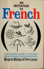 Cover of: An invitation to French