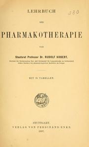 Cover of: Lehrbuch der Pharmakotherapie
