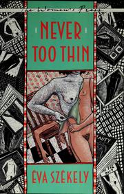 Cover of: Never too thin