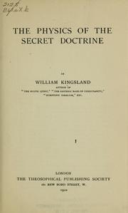 Cover of: The physics of the secret doctrine