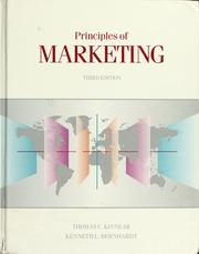 Cover of: Principles of marketing by Thomas C. Kinnear
