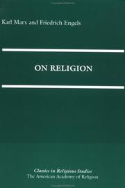 Cover of: On religion
