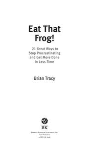 Cover of: Eat That Frog by Brian Tracy