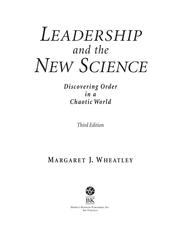 Cover of: Leadership and the New Science