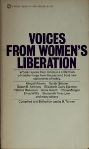 Cover of: Voices from women's liberation by Leslie Barbara Tanner