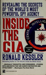Cover of: Inside the CIA by Ronald Kessler