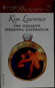 Cover of: The Italian's wedding ultimatum