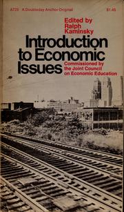 Cover of: Introduction to economic issues