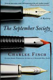 Cover of: The September Society / Charles Finch