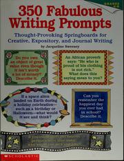 Cover of: 350 fabulous writing prompts by Jacqueline Sweeney