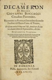 Cover of: Il Decameron di Messer G. Boccacci cittadino fiorentino by Giovanni Boccaccio