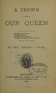 Cover of: A crown for our Queen ...