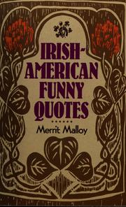 Cover of: Irish-American funny quotes by Merrit Malloy