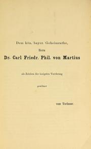 Cover of: Physiographie der Medicinal-Pflanzen by Ettingshausen, Constantin Freiherr von