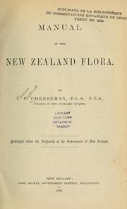 Cover of: Manual of the New Zealand flora