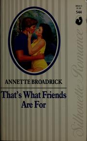 Cover of: That's what friends are for