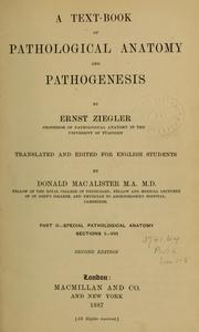 Cover of: A text-book of general pathological anatomy and pathogenesis