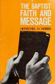 Cover of: The Baptist faith and message