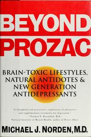 Cover of: Beyond prozac by Michael J. Norden