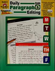 Cover of: Daily paragraph editing
