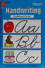Cover of: Handwriting: traditional cursive